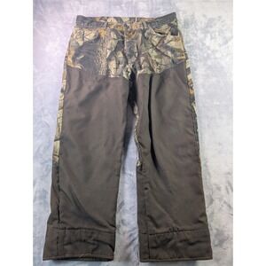 Pro Gear Mens Realtree Camo Brush Hunting Pants Brown Overlays 38x30 PG100HW